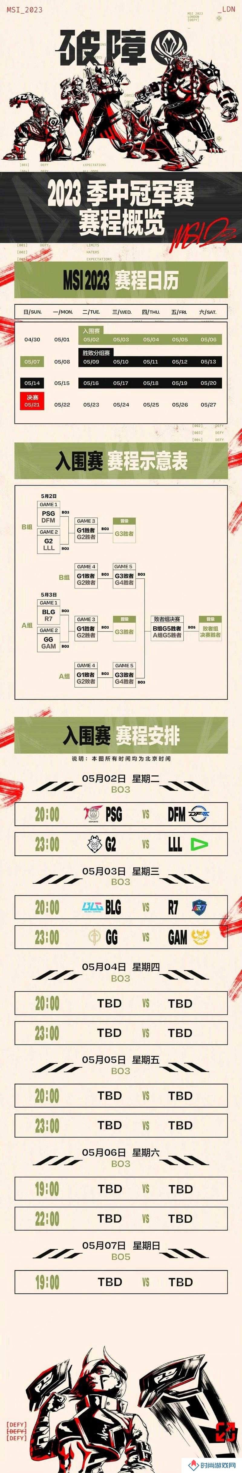 英雄联盟2021MSI赛程时间及分组介绍